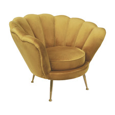 Charlemagne Velvet Armchair