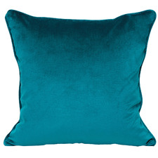 Laine Piped Square Velvet Cushion