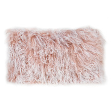 Snowflake Delbee Sheepskin Lumbar Cushion