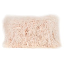 Solid Delbee Sheepskin Lumbar Cushion