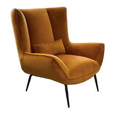 Victoria Velvet Wingback Armchair