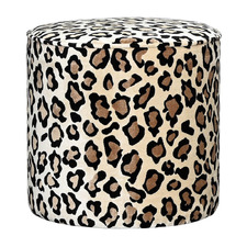 Leopard Naya Velvet Ottoman