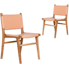 Azir Teak Wood Dining Chairs (Set of 2)