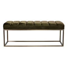 Easton Velvet Ottoman Bench