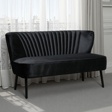 Black 2 Seater Sofa