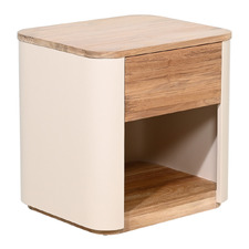 Blanc 1 Drawer Bedside Table