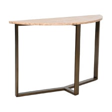 Fabienne Travertine Console Table