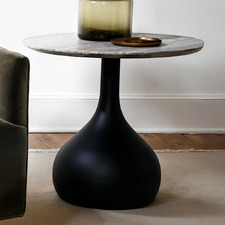 Jonas Travertine Side Table