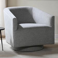 Gabby Linen-Blend Swivel Tub Chair