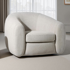 Beige Alex Upholstered Tub Chair