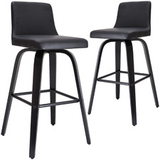 Marselle Faux Leather Barstools (Set of 2)