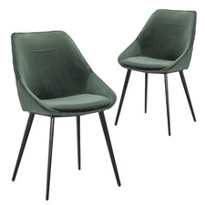 Khufra Velvet Dining Chairs (Set of 2)