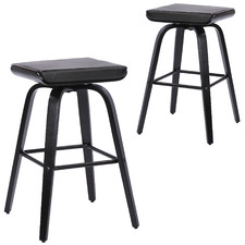 70cm Vanya Faux Leather Swivel Barstools (Set of 2)