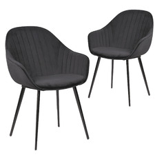Elford Velvet Dining Chairs (Set of 2)