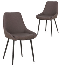 Daimyo Faux Leather Dining Chairs (Set of 2)