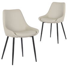 Daimyo Faux Leather Dining Chairs (Set of 2)