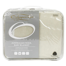 Cream Australian Wool Bassinet Blanket
