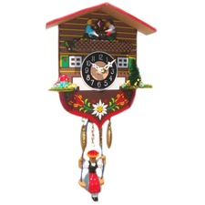 Swinging Girl Clock
