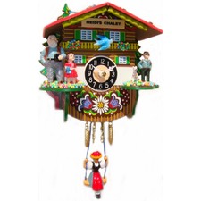 Quartz Swinging Girl Clock