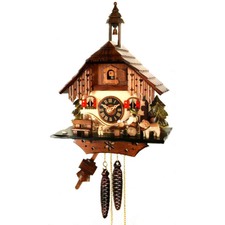 Moving Beer Drinker Cuckoo Clock