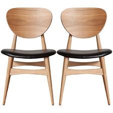Jakobe Leatherette Dining Chairs (Set of 2)