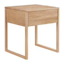 Diving Oak Wood Bedside Table