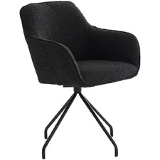 Luella Boucle Swivel Dining Chair