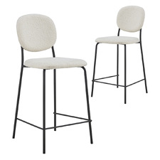 65cm Hudson Boucle Barstools (Set of 2)