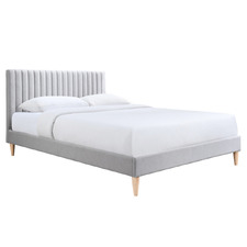 Grey Beatrice Upholstered Bed Frame