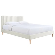 Cream Beatrice Upholstered Bed Frame