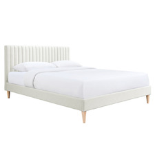 Cream Beatrice Upholstered Bed Frame