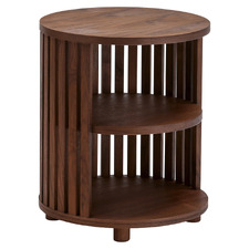 Giovanni Walnut Wood Bedside Table