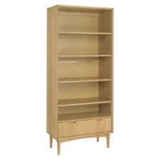 Rory 5 Tier Oak Wood Bookshelf