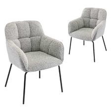 Sima Boucle Dining Chairs (Set of 2)
