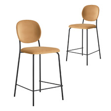 65cm Calcifer Velvet Bar Stools (Set of 2)