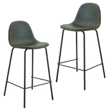 65cm Claire PU Leather Barstools (Set of 2)