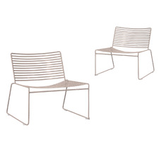 Byrne Stackable Outdoor Lounge Chairs (Set of 2)
