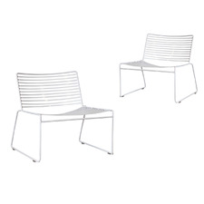 Byrne Stackable Outdoor Lounge Chairs (Set of 2)