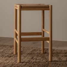 66cm Zia Rubberwood Bar Stool