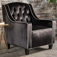 Lara Tufted New Velvet Armchair