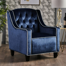 Lara Tufted New Velvet Armchair