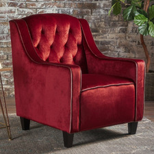 Lara Tufted New Velvet Armchair