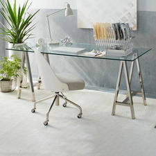 Stainless Steel & Glass Venus Desk