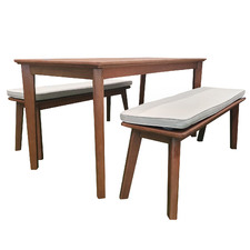 4 Seater Maya Outdoor Dining Table & Bench Set