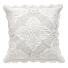 White Embroidered Madison European Pillowcase