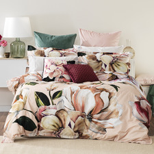 NEW Linen House Fernanda Teal Bed Quilt Cover Set Romantic Colonial