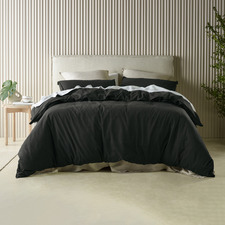 Charcoal Acacia Cotton Quilt Cover Set
