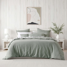 Sage Kahlani Cotton-Blend Quilt Cover Set