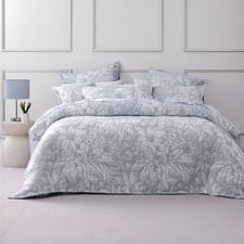 Whispering Lily Jacquard Quilt Cover Set