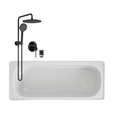 Nella Steel Bath & Shower Package
